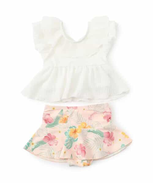 ☆SALE☆リゾート フリルセパレート水着_UVカット（S276025
