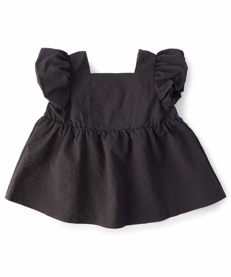 パフスリーブバックリボンブラウス