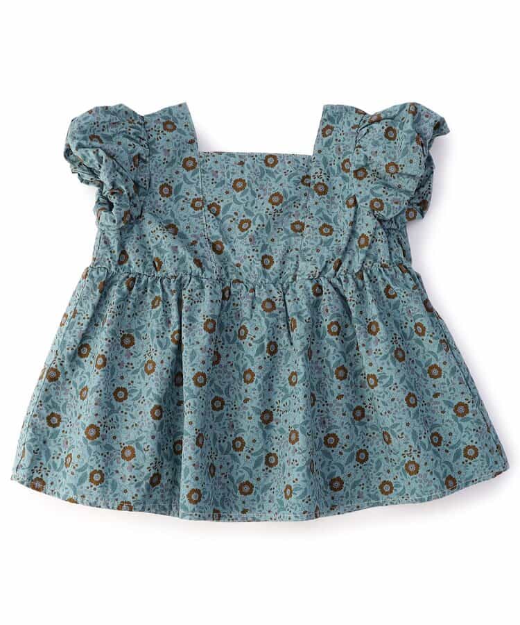 パフスリーブバックリボンブラウス