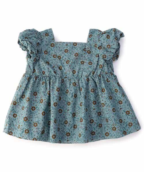 パフスリーブバックリボンブラウス