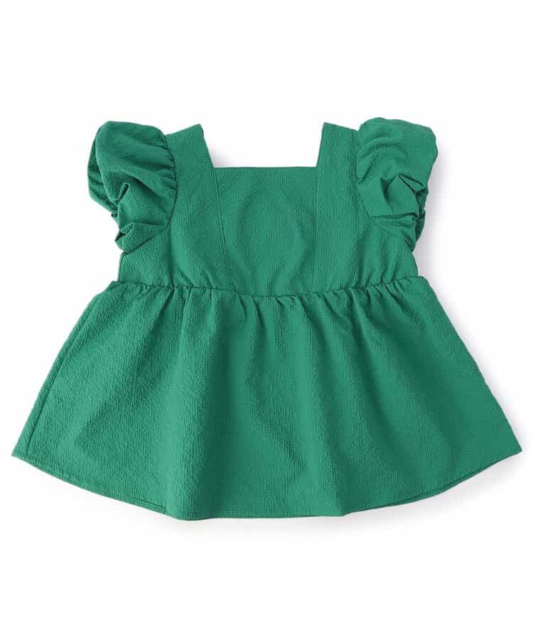 パフスリーブバックリボンブラウス