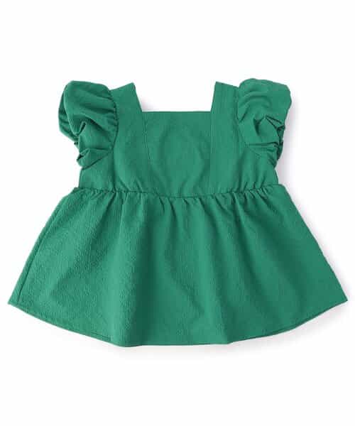 パフスリーブバックリボンブラウス