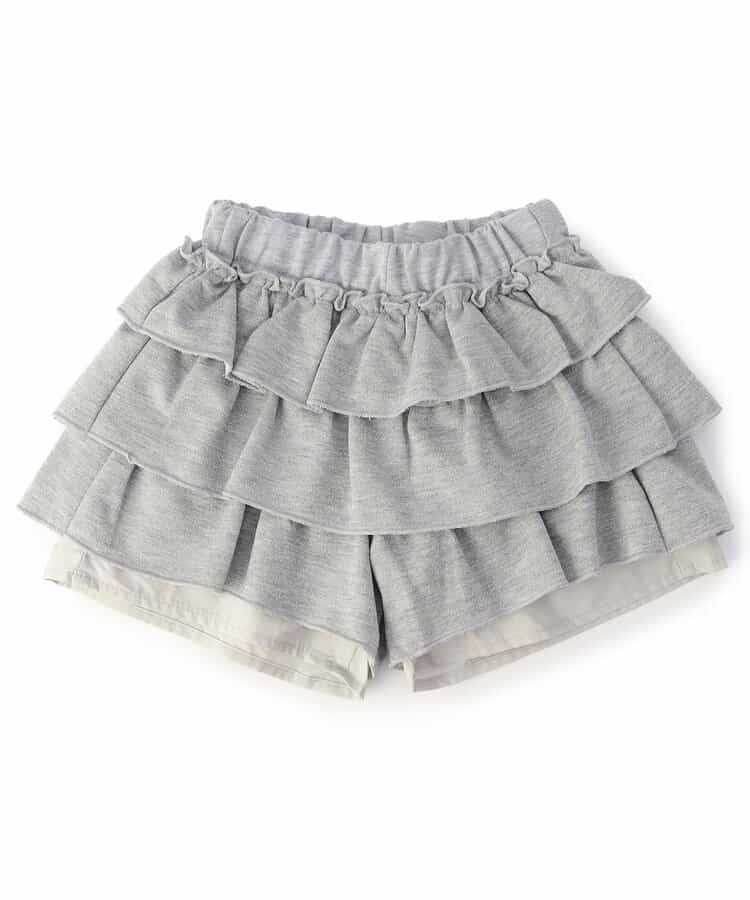 ティアードカットソーパンツ  ショート丈