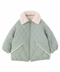 ふわもこお花キルトリバーシブルジャケット_956503