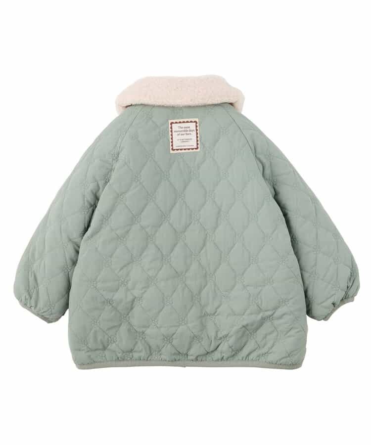 ふわもこお花キルトリバーシブルジャケット_956505