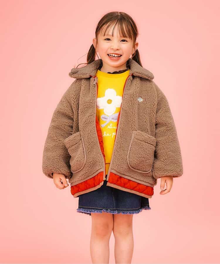 ふわもこお花キルトリバーシブルジャケット