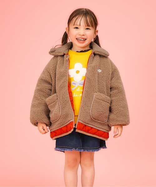ふわもこお花キルトリバーシブルジャケット