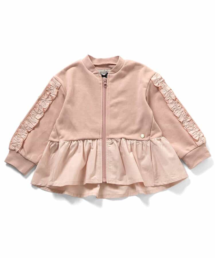 トップスとしても使える袖フリルブルゾン