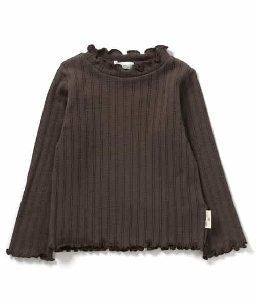 針抜きテレコ長袖Tシャツ