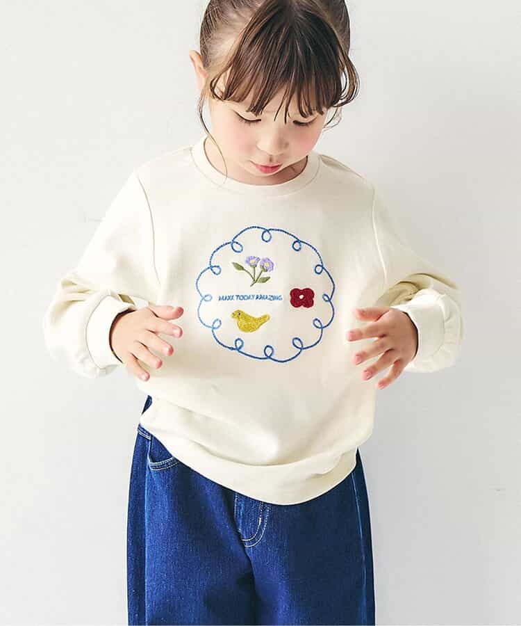 刺繍モチーフTシャツ