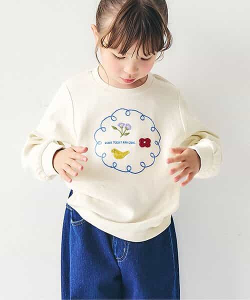 刺繍モチーフTシャツ