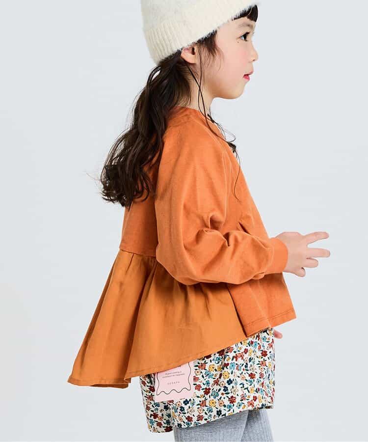 ギャザーたっぷり イレヘムデザイントップス