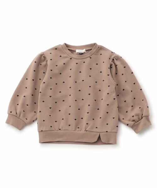 袖ふんわり総柄トレーナー