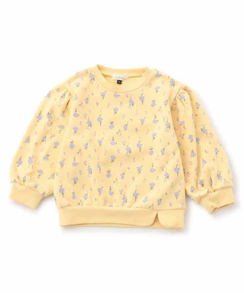 袖ふんわり総柄トレーナー