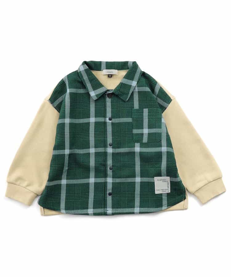 【リンク】あったかチェック重ね着風トップス