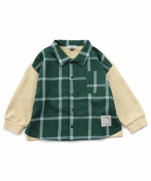 【リンク】あったかチェック重ね着風トップス