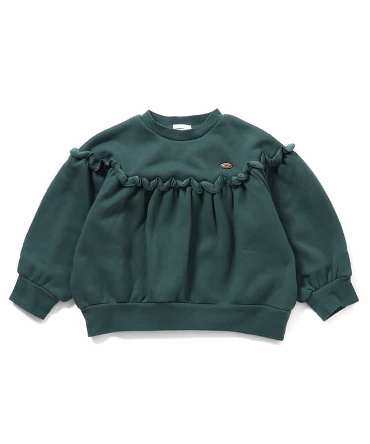 裏シャギーフリルトレーナー