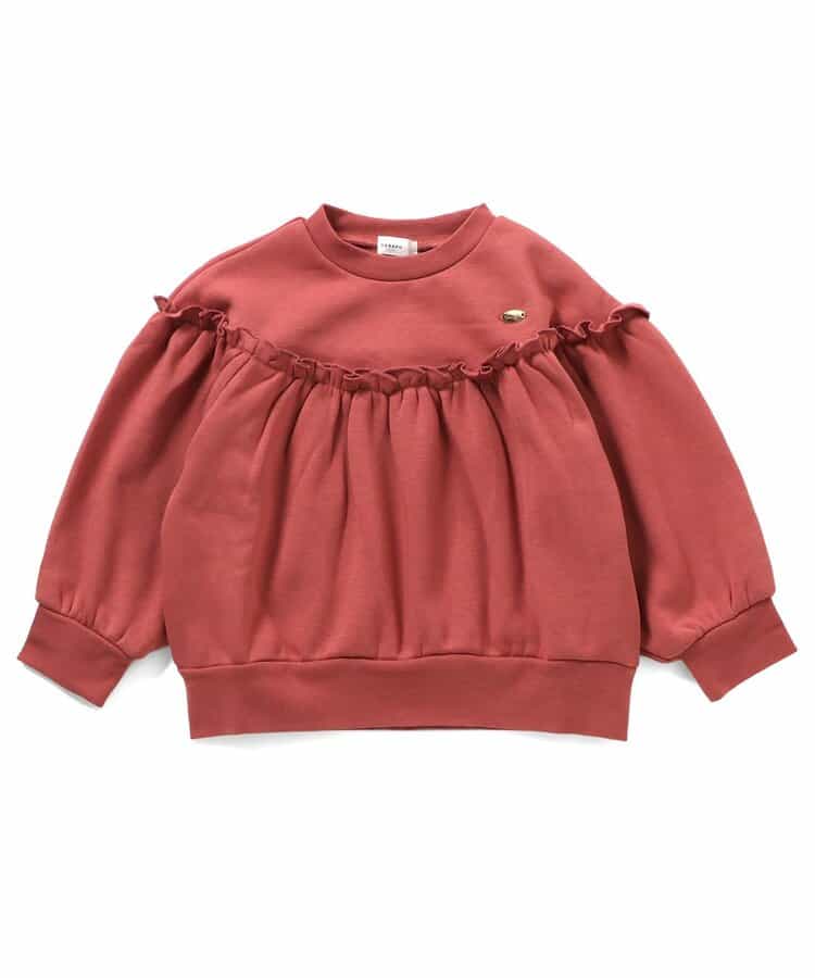 裏シャギーフリルトレーナー