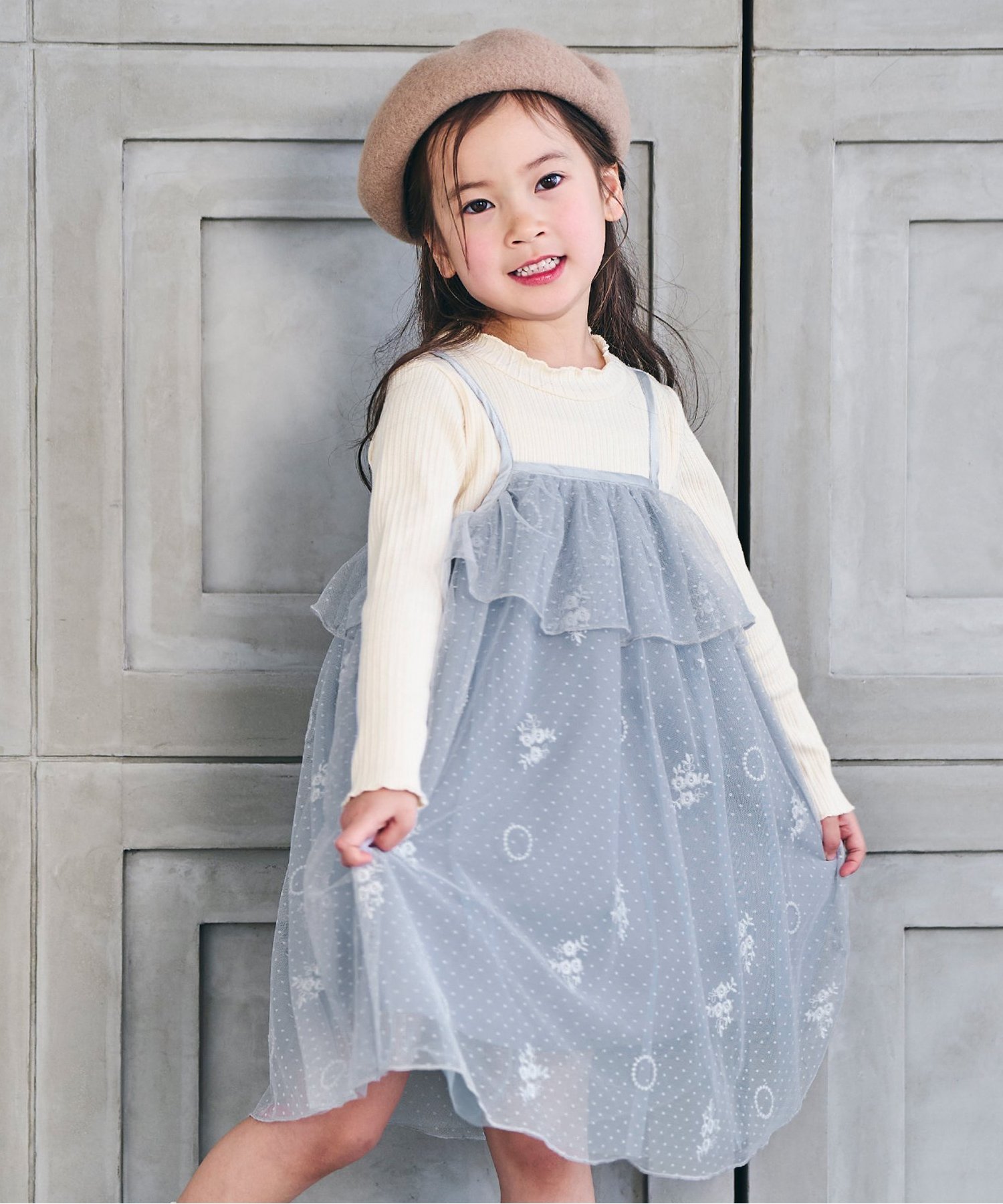 ☆SALE☆【リンク】あじさい刺繍ワンピース（S217025）|SERAPH（セラフ