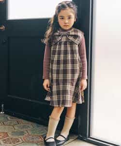 新品✴︎メゾピアノ×ディズニー コラボ　ミニーちゃんワンピース 新品ディズニー ミニーちゃんドット柄フリルスカート チュニック