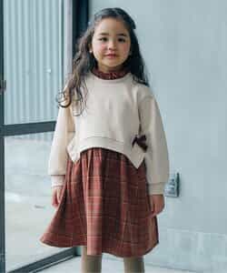 【リンク】あったかチェックワンピース