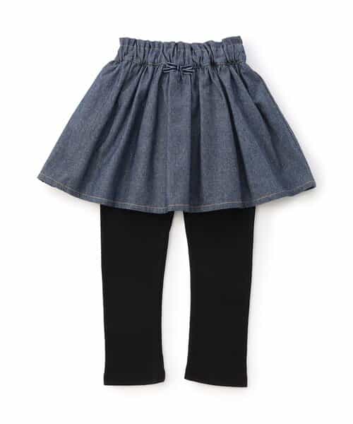 レギンス付きスカート  10分丈