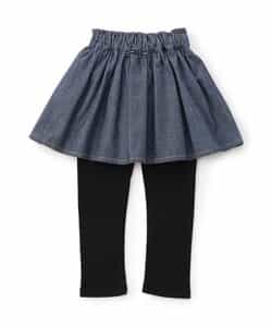 レギンス付きスカート  10分丈