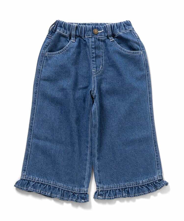 9分丈ゆったりフリルパンツ  9分丈