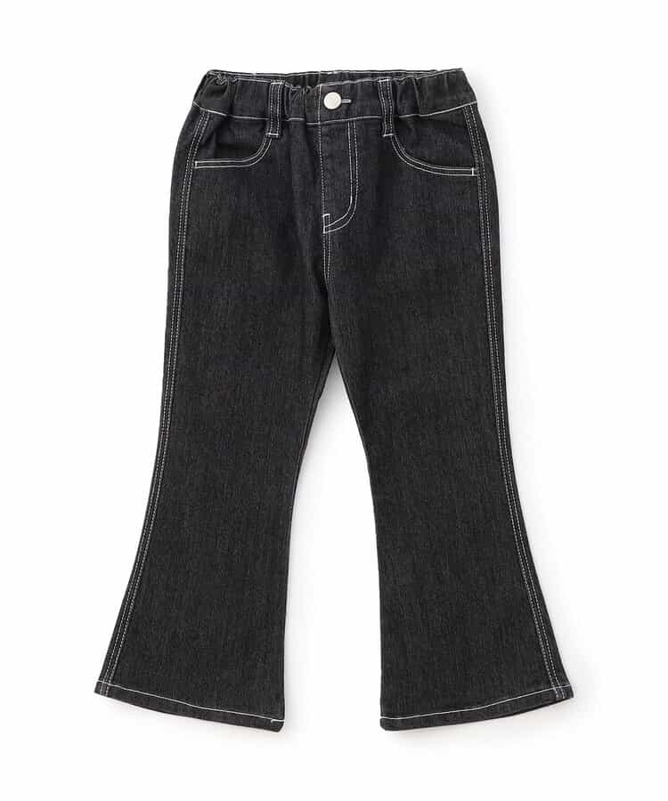 ストレッチフレアパンツ  10分丈