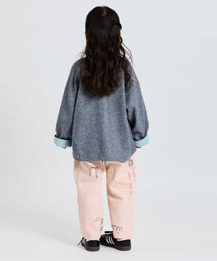 らくがきタックワイドパンツ  10分丈_961104