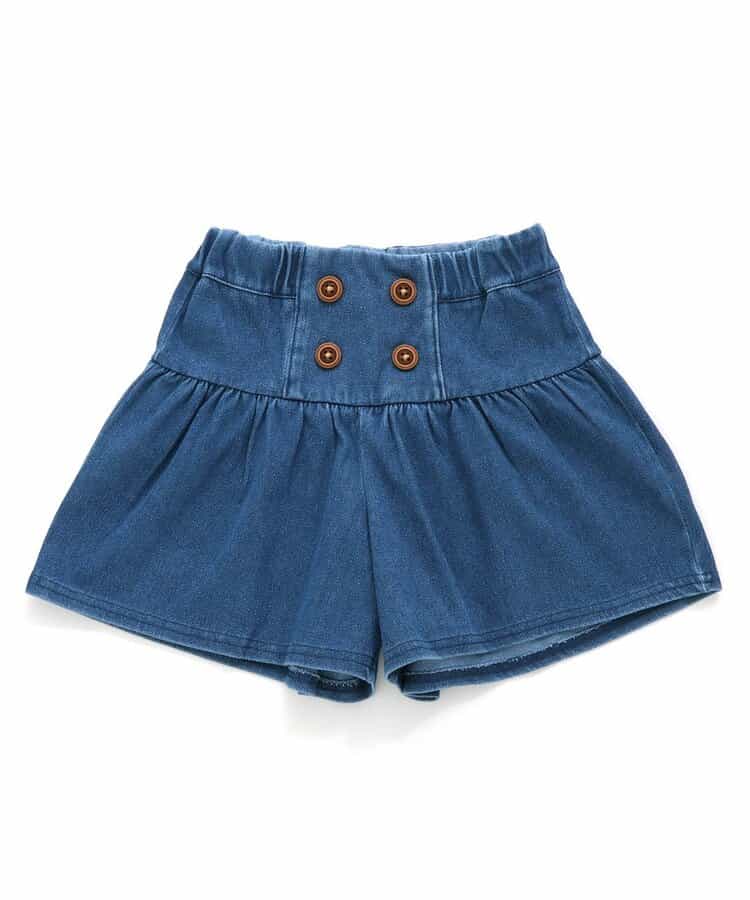 ★SALE★ボタンデザインカットソーキュロットパンツ ショート丈