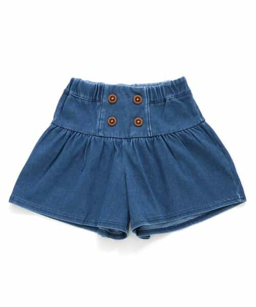 ★SALE★ボタンデザインカットソーキュロットパンツ ショート丈