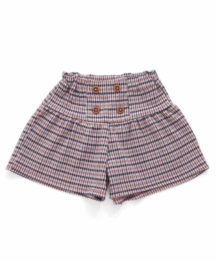 ★SALE★ボタンデザインカットソーキュロットパンツ ショート丈