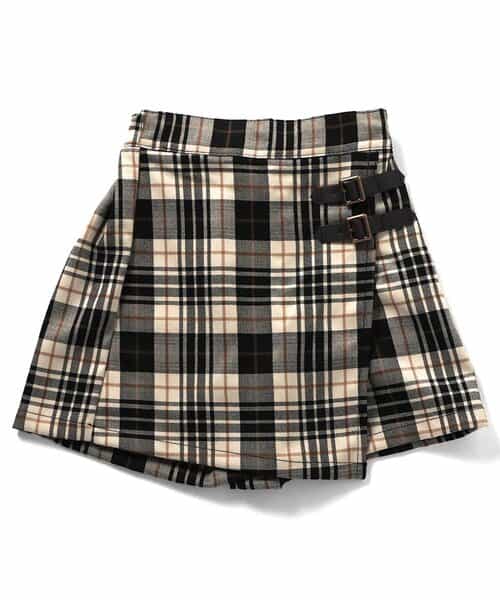 ロンドンガール風スカートパンツ  ショート丈