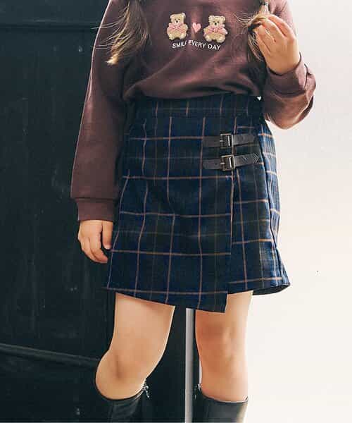 ロンドンガール風スカートパンツ  ショート丈