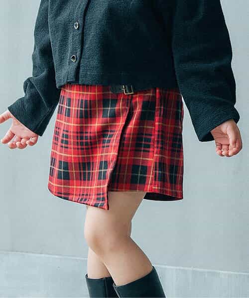 ロンドンガール風スカートパンツ  ショート丈