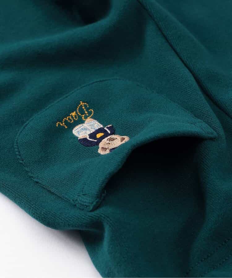 ワンポイント刺繍もちもちレギンス  10分丈_931466
