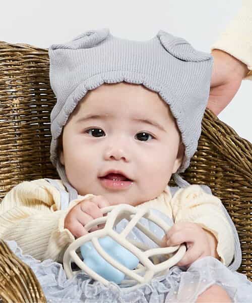 お手入れ簡単♪もこもこアニマルベビー帽_マシンウォッシャブル