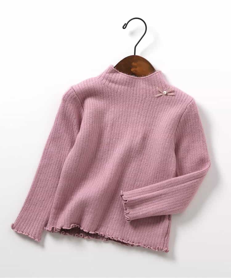 ★SALE★あったか裏起毛リブセーター_マシンウォッシャブル