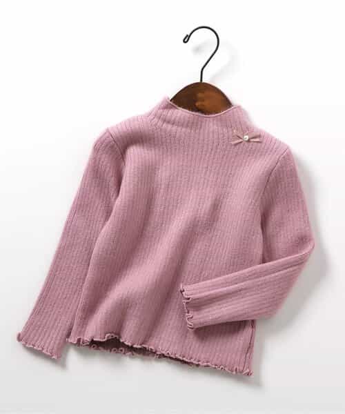 ★SALE★あったか裏起毛リブセーター_マシンウォッシャブル