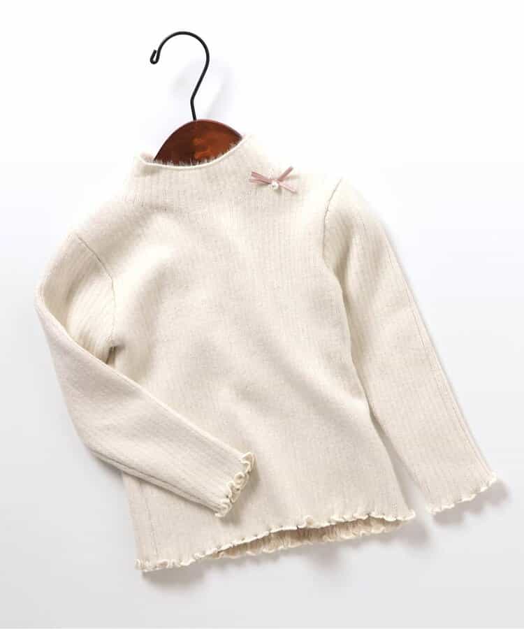 ★SALE★あったか裏起毛リブセーター_マシンウォッシャブル