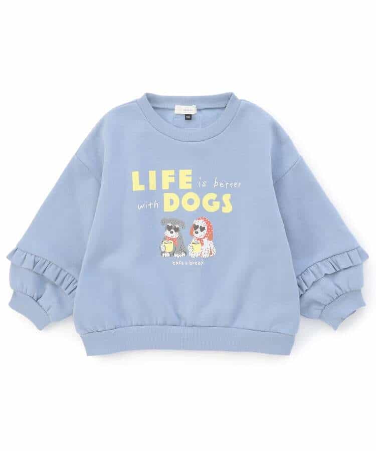 裏起毛グラフィックトレーナー