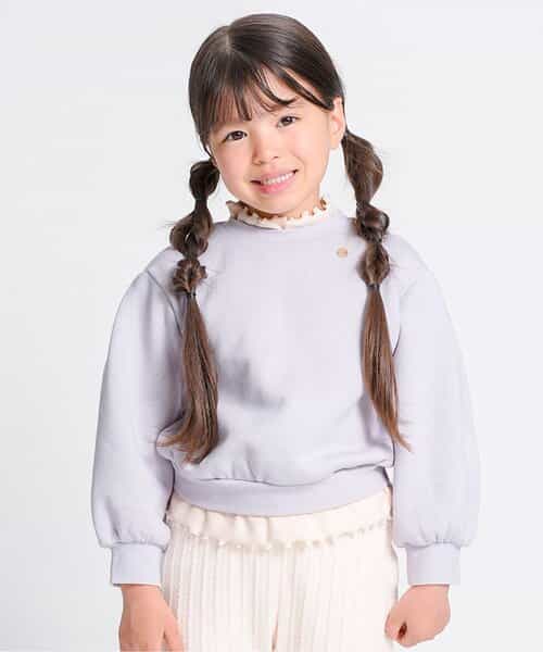 バックリボンレイヤードトレーナー