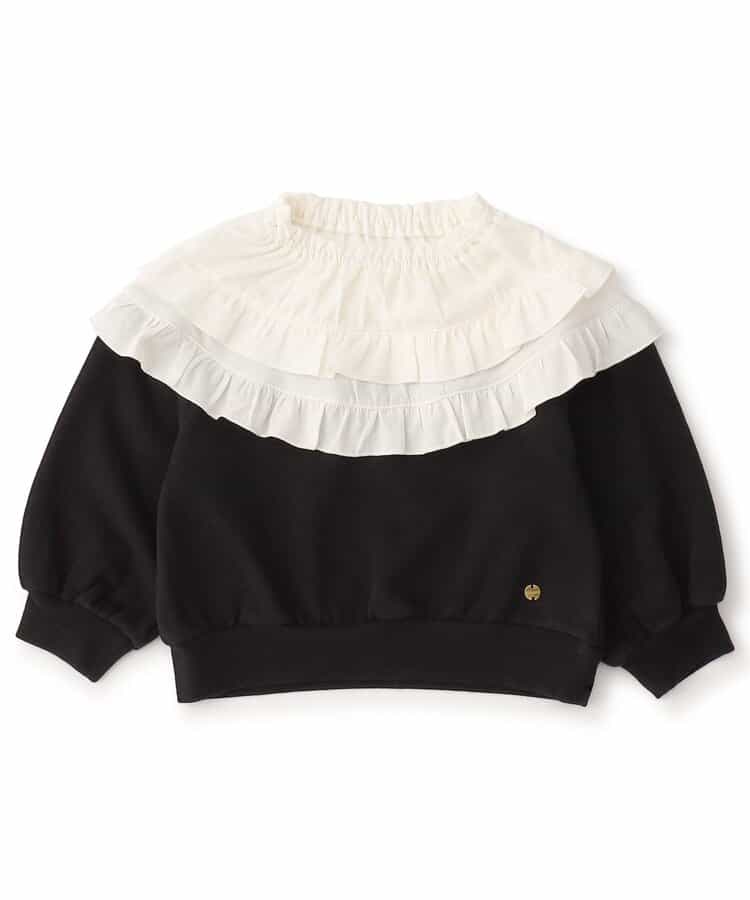 襟フリルトレーナー