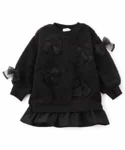 リボンいっぱいボアワンピース