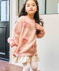 リボンいっぱいボアワンピース