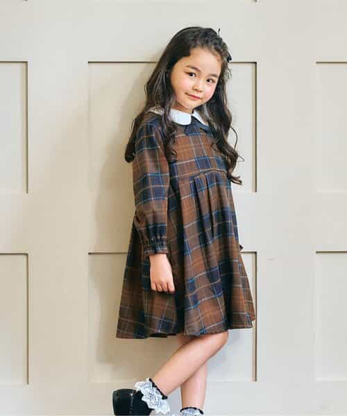 丸襟ワンピース