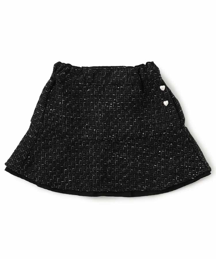 キラキラツイードスカートパンツ