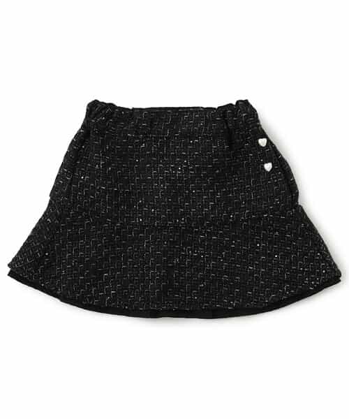 キラキラツイードスカートパンツ