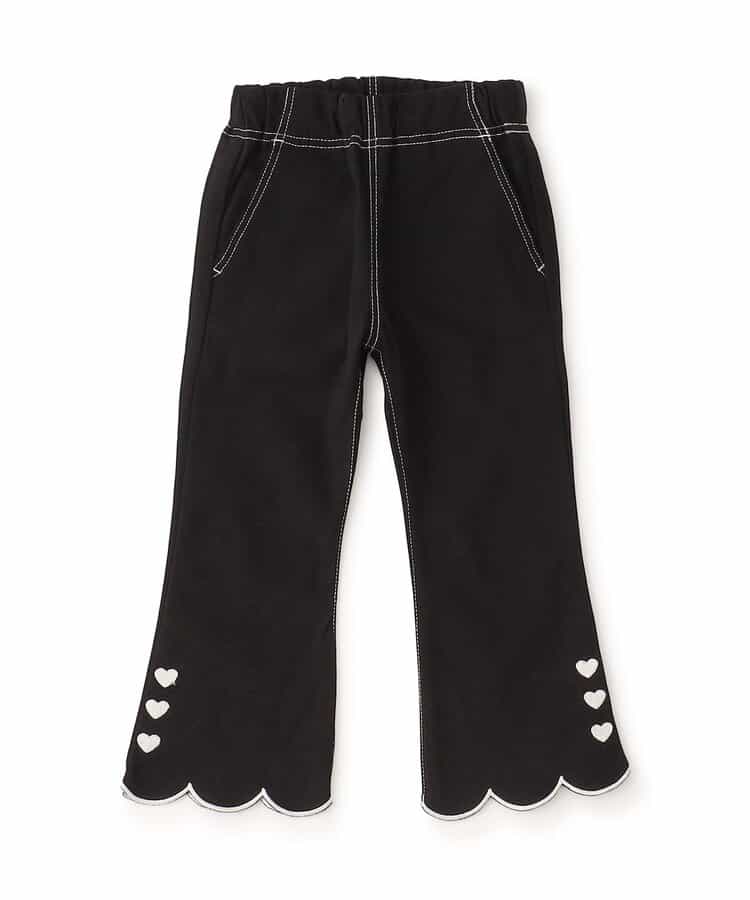 スカラップフレアパンツ  10分丈